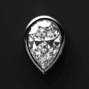 Stud Sustainable Pear Diamond 0.35cts